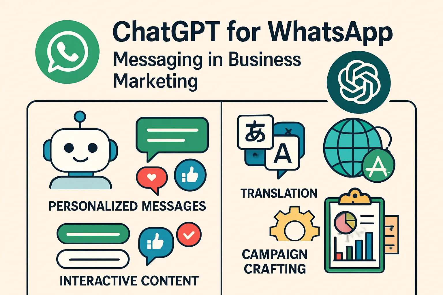 Ways to use ChatGPT for Whatsapp messaging