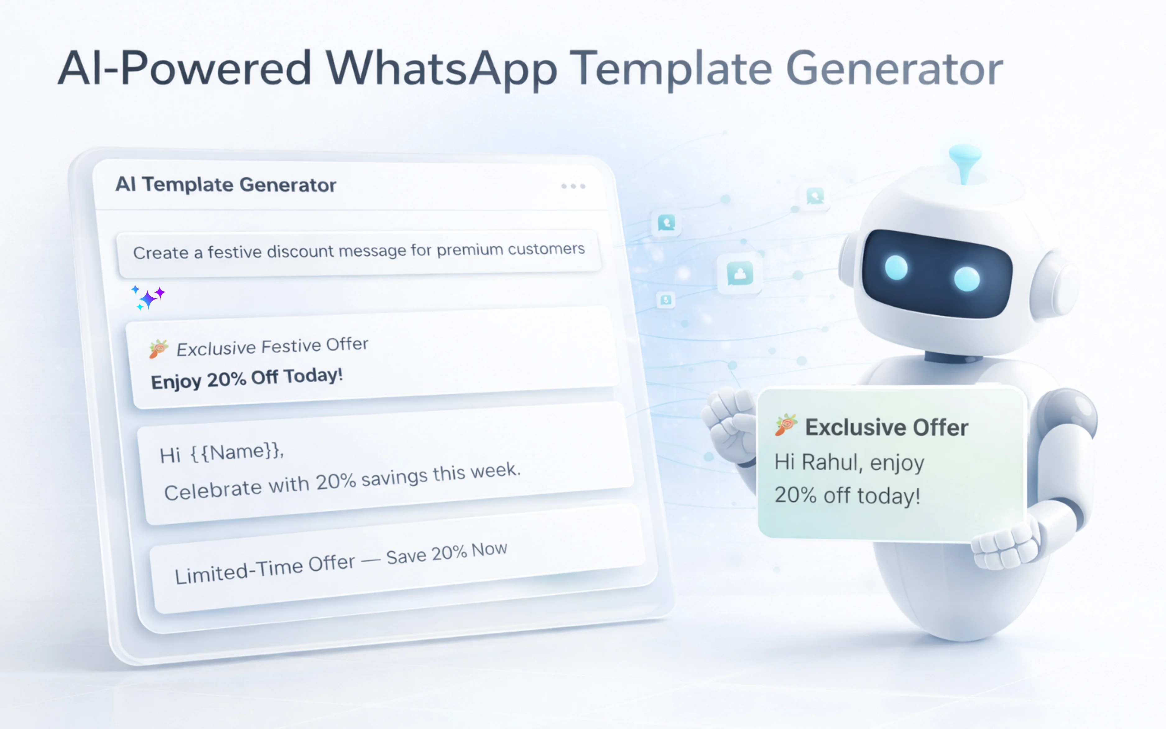 AI-Powered WhatsApp Template Generator - duochat.in WhatsApp automation