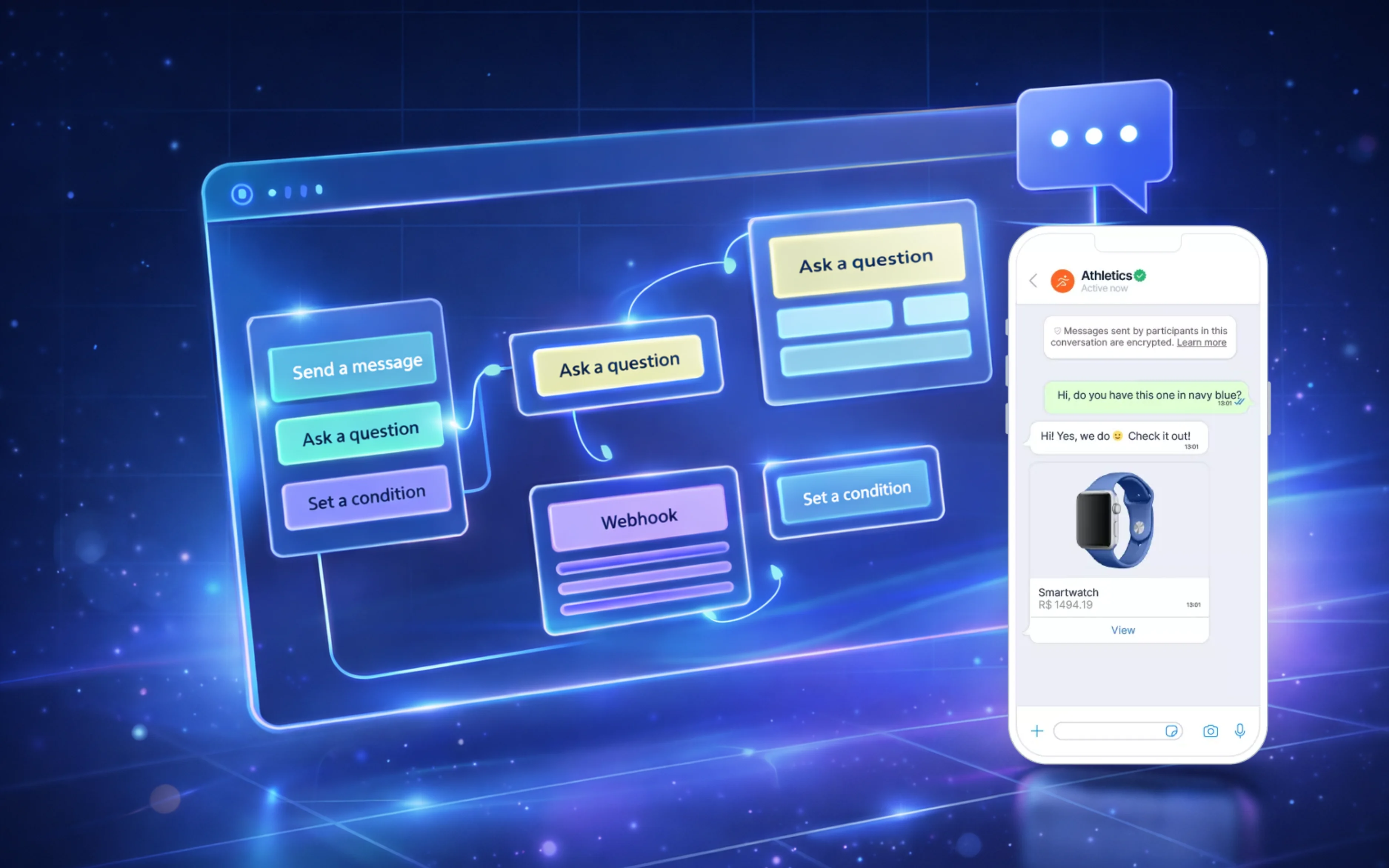 Build WhatsApp Chatbots Without Code - duochat.io WhatsApp automation