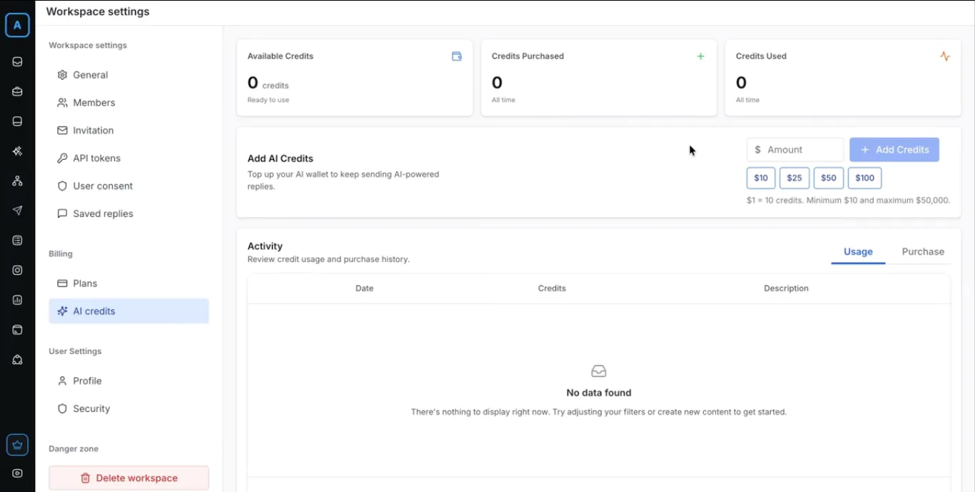 credits section