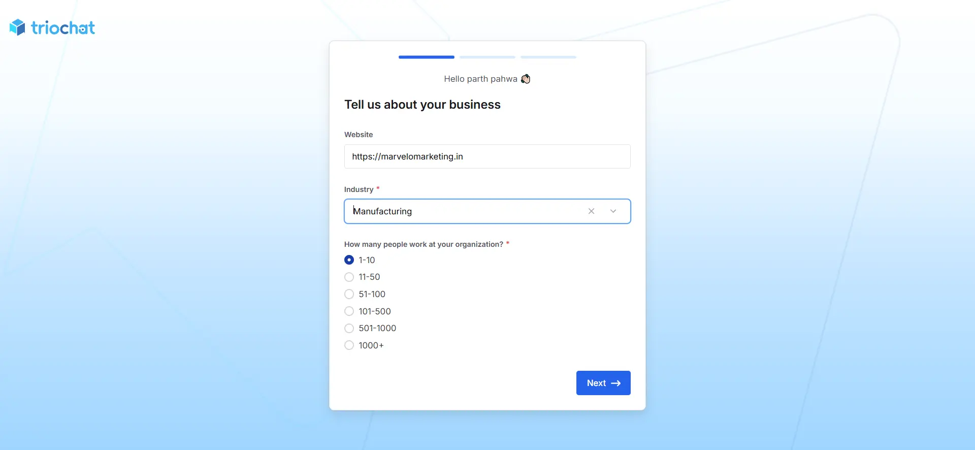 how to sign up forduochat set up workspace