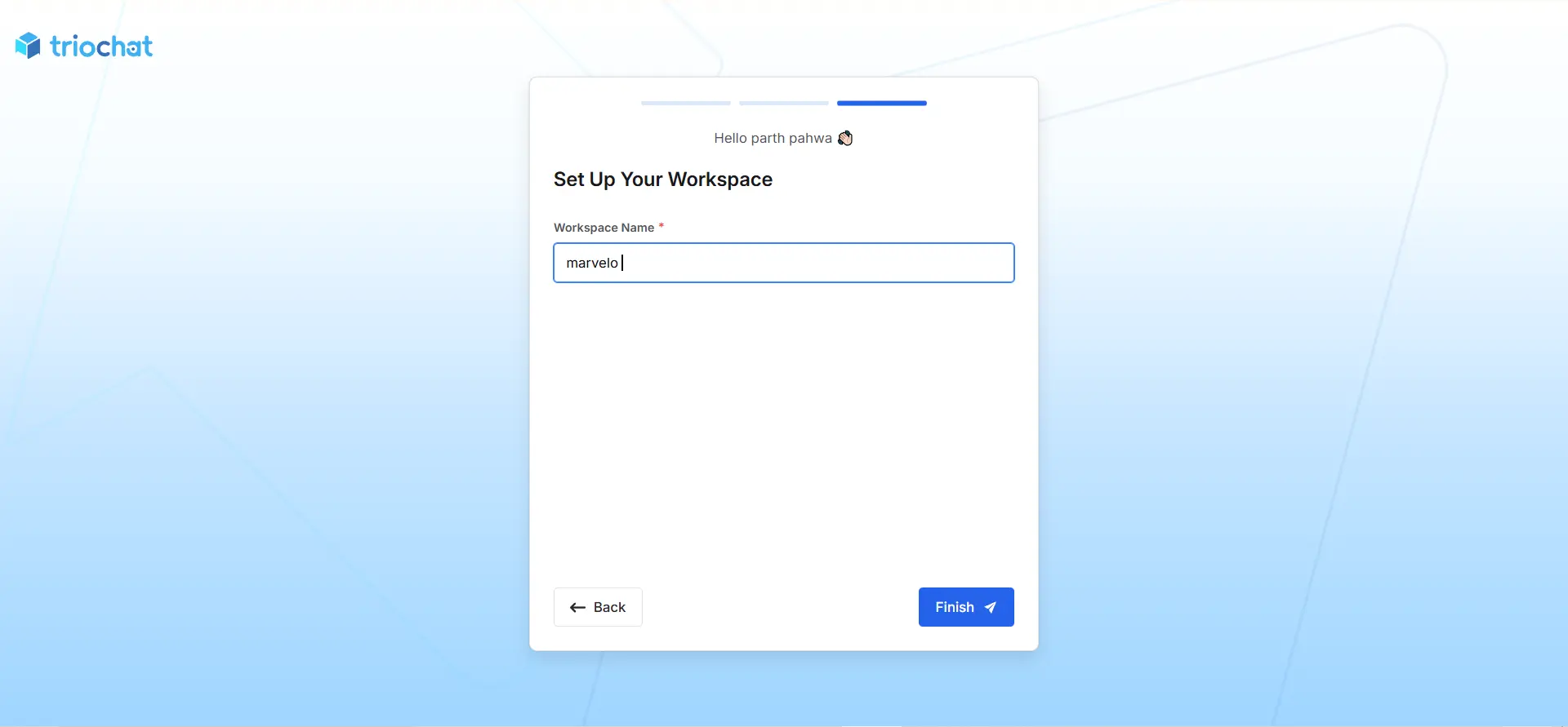 how to sign up forduochat set up workspace