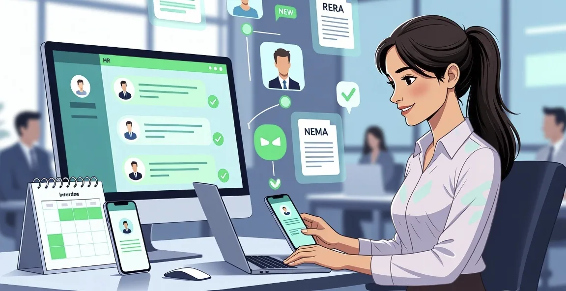 WhatsApp Automation for Human Resource Hiring with duochat