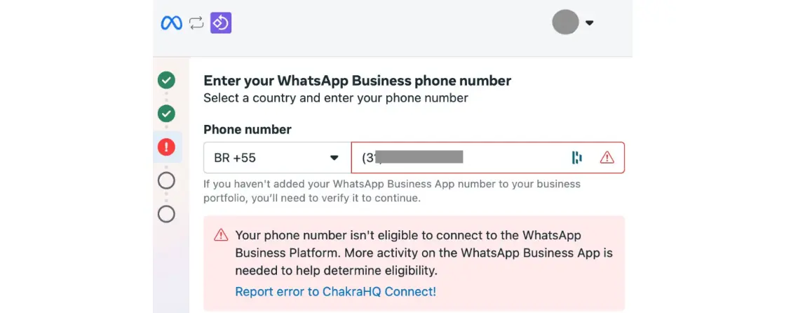 Fixing WhatsApp Business Platform Eligibility Error During Coexistence Onboarding