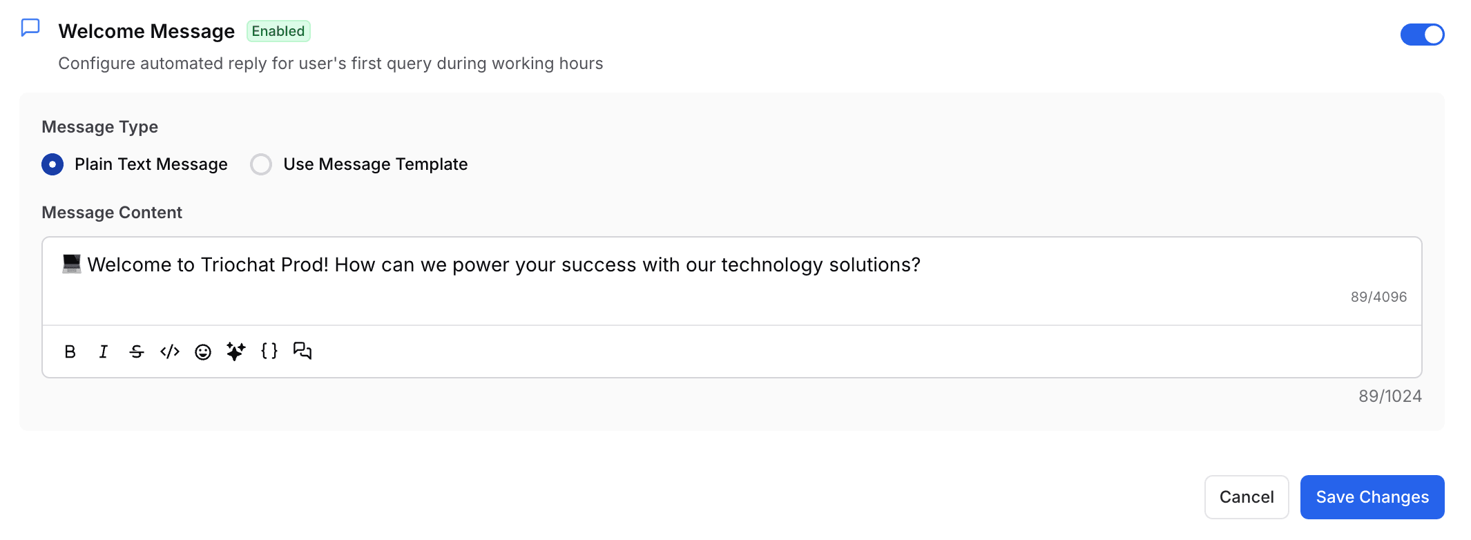 chat features
