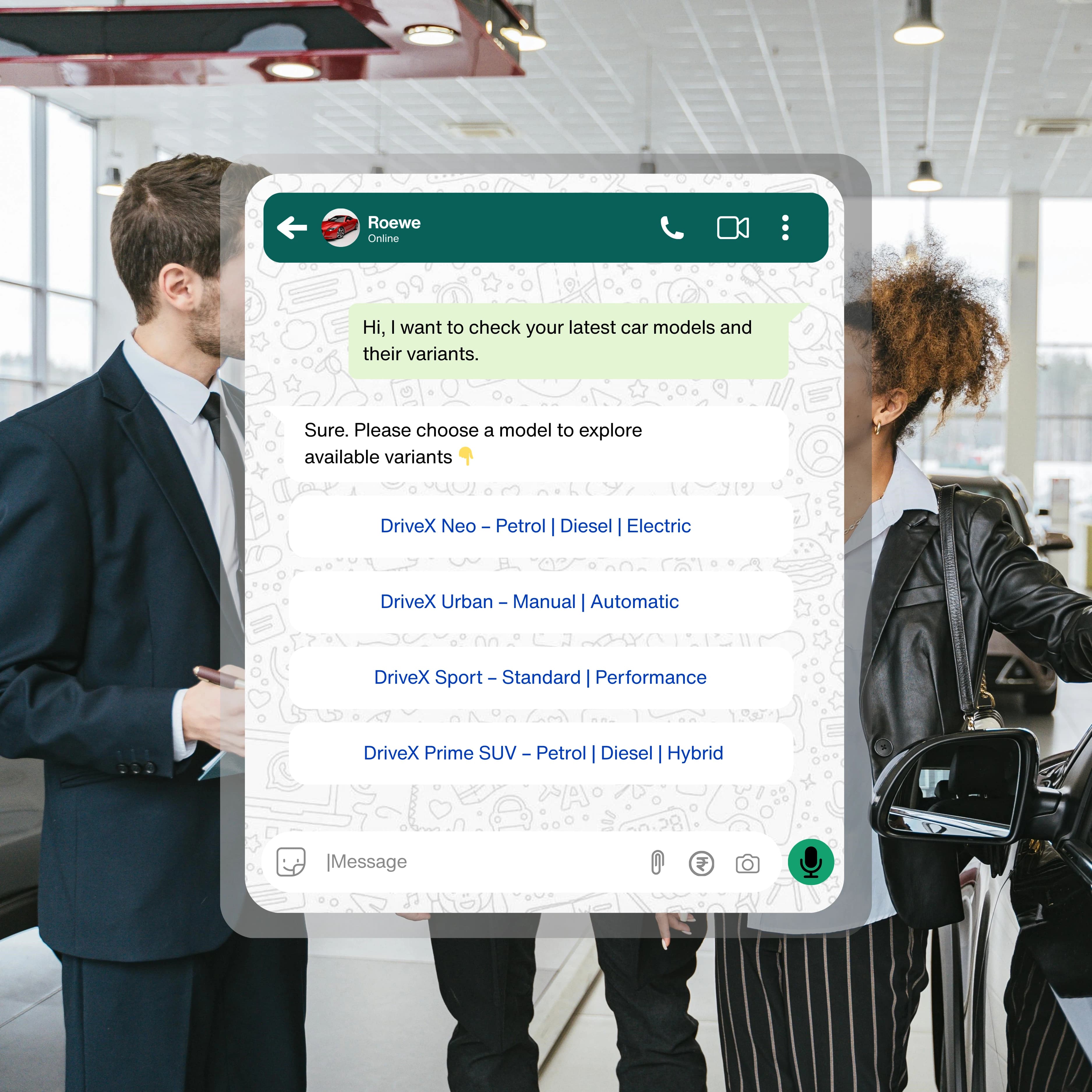 Soluções personalizadas para sua indústria - duochat.io WhatsApp automation
