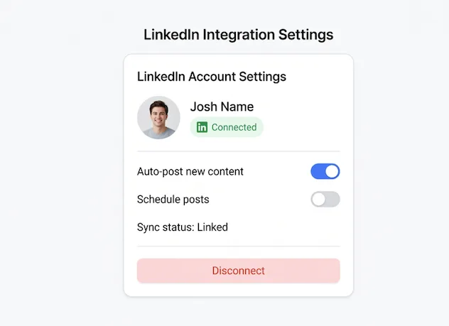 LinkedIn Account Integration