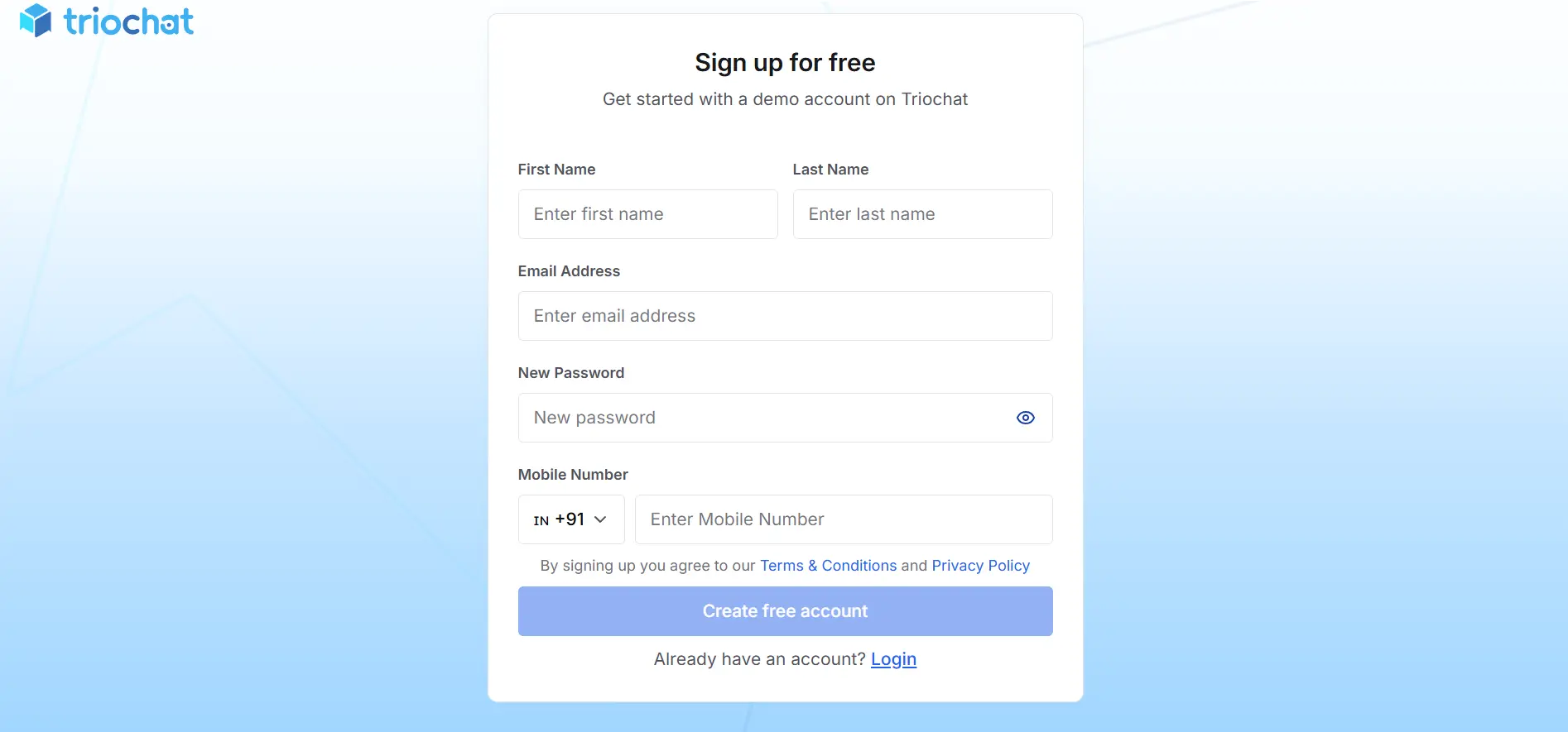 create your duochat account